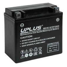 Мото аккумулятор UPLUS EB14C-3 (12V 12Ah) (YTX14L-BS)