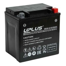 Мото аккумулятор UPLUS EB30-3 (12V 30Ah) (YB30L-B YIX30L YIX30L-BS)