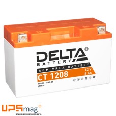 Мото аккумулятор Delta CT 1208 (12V / 8Ah / 110A (CCA))