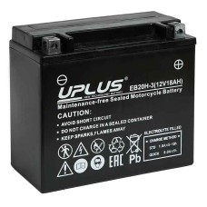 Мото аккумулятор UPLUS EB20H-3 (12V 18Ah) (YTX20L-BS YTX20HL-BS YB16L-B YB18L-A YTX20L-4)