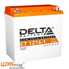 Мото аккумулятор Delta CT 1216.1 (12V / 16Ah / 230A (CCA))