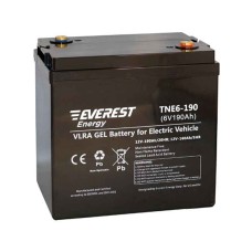 Аккумулятор тяговый Everest TNE 6-190 (6V / 160Ah C5) GEL