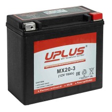 Мото аккумулятор UPLUS MX20-3 (12V 18Ah) (YTX20L-BS YTX20HL-BS YB18L-A GYZ20L)