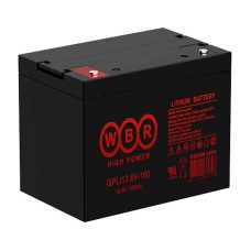 Аккумулятор тяговый WBR GPLi12.8-100 (12V / 100Ah C5) Li-Ion (LiFePo4)