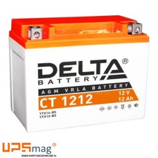 Мото аккумулятор Delta CT 1212 (12V / 12Ah / 180A (CCA))