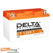 Мото аккумулятор Delta CT 1209.1 (12V / 9Ah / 115A (CCA))