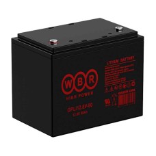 Аккумулятор тяговый WBR GPLi12.8-80 (12V / 80Ah C5) Li-Ion (LiFePo4)