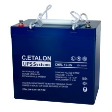 Аккумулятор C.ETALON CHRL 12-55 (12V / 55Ah)