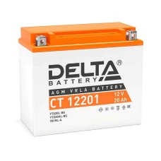 Мото аккумулятор Delta CT 12201 (12V / 20Ah / 270A (CCA))