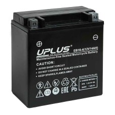 Мото аккумулятор UPLUS EB16-4 (12V 14Ah) (YTX16-BS YB16B-A)