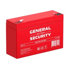 Аккумулятор General Security GS 12-6 (6V / 12Ah)