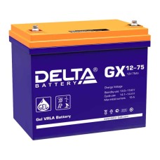 Аккумулятор Delta GX 12-75 (12V / 75Ah)