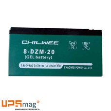 Аккумулятор тяговый Chilwee 8-DZM-20 (16V / 24Ah C5) GEL