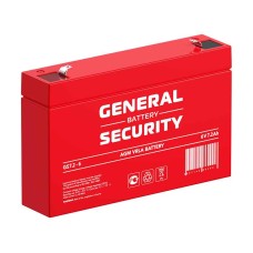 Аккумулятор General Security GS 7.2-6 (6V / 7.2Ah)