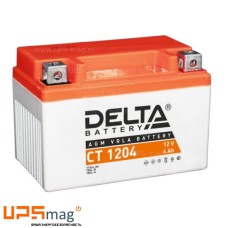 Мото аккумулятор Delta CT 1204 (12V / 4Ah / 50A (CCA))