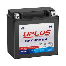 Мото аккумулятор UPLUS EB14C-4 (12V 12Ah) (YTX14-BS YTX14H-BS YTX14)