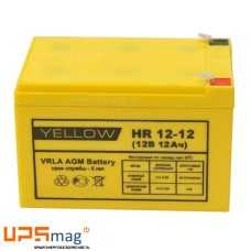 Аккумулятор Yellow HR 12-12 (12V / 12Ah)