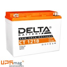 Мото аккумулятор Delta CT 1218 (12V / 20Ah / 270A (CCA))