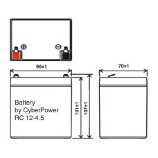 Аккумулятор CyberPower RC12-4.5 (12V / 4.5Ah)