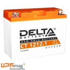 Мото аккумулятор Delta CT 1212.1 (12V / 12Ah / 155A (CCA))