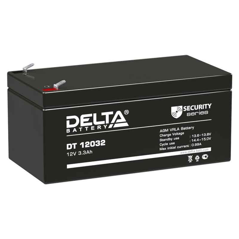 Аккумулятор Delta DT 12032 (12V / 3.3Ah)