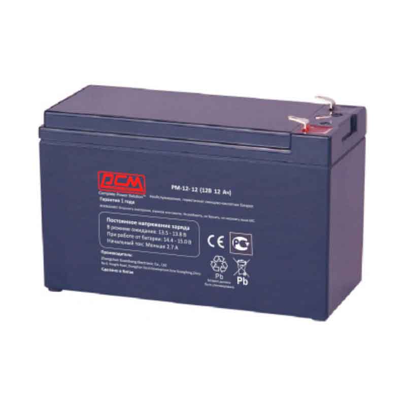 Аккумулятор Powercom PM-12-12 (12V / 12Ah)