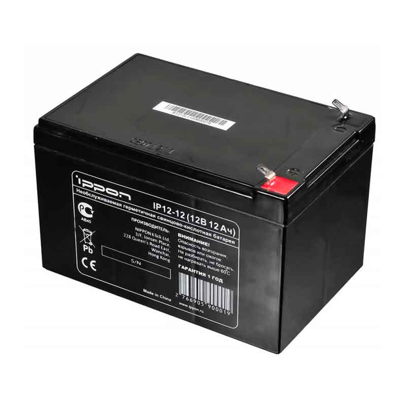 Аккумулятор Ippon IP12-12 (12V / 12Ah)