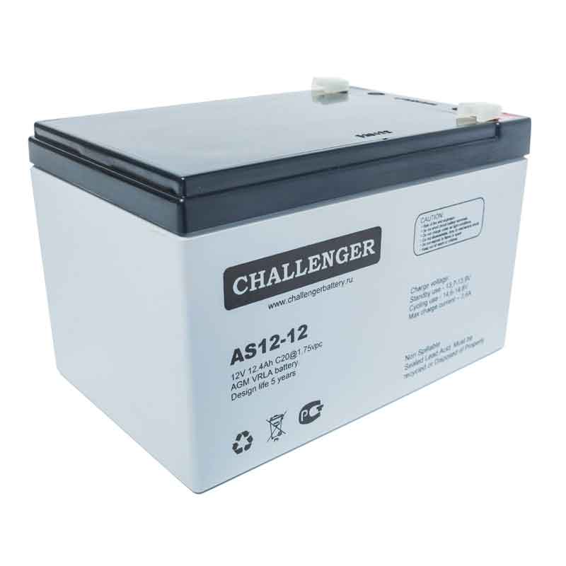 Аккумулятор CHALLENGER AS12-12.0 (12V / 12Ah)