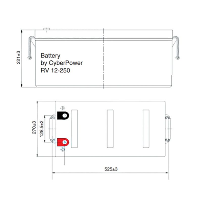 Аккумулятор CyberPower RV 12-250 (12V / 262Ah)