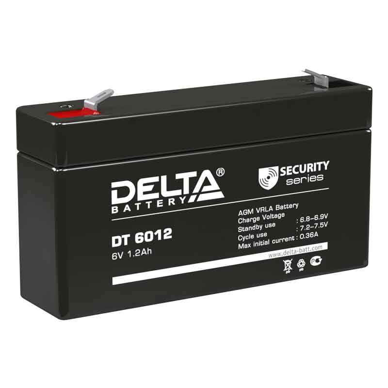 Аккумулятор Delta DT 6012 (6V / 1.2Ah)
