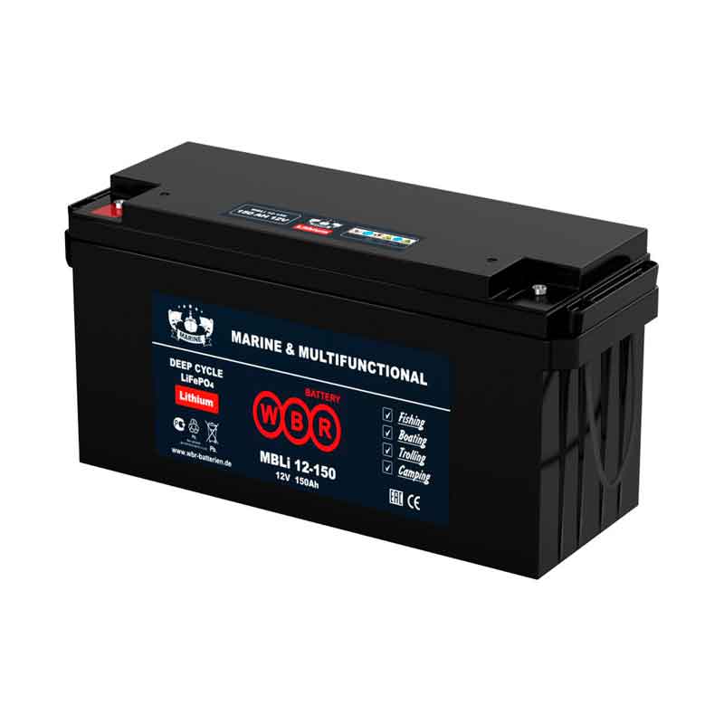 Аккумулятор тяговый WBR MBLi 12-150 (12V / 150Ah C5) Li-Ion (LiFePo4)