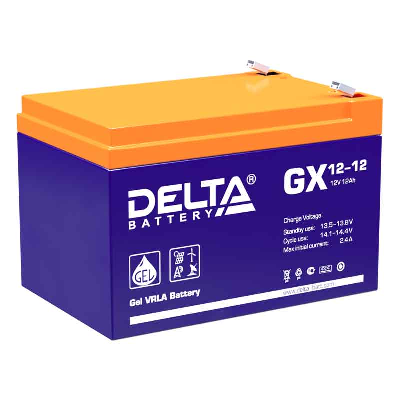 Аккумулятор Delta GX 12-12 (12V / 12Ah)