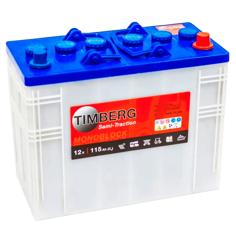 Аккумулятор тяговый Timberg T12115 (12V / 115Ah C5) WET