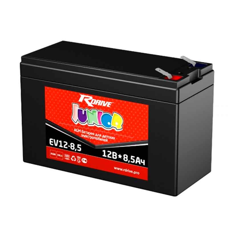 Аккумулятор тяговый RDrive EV12-8,5 (12V / Ah C5) AGM