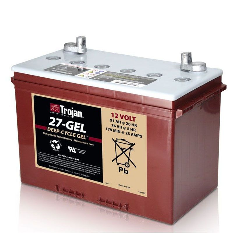 Аккумулятор тяговый Trojan 27-GEL (12V /76Ah)