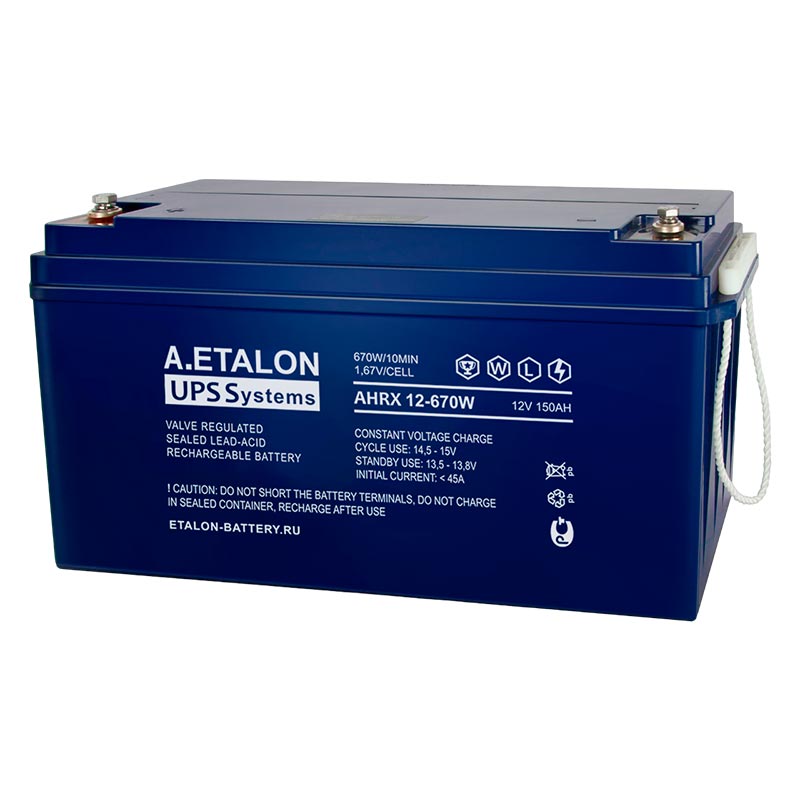 Аккумулятор A.ETALON AHRX 12-670W (12V / 150Ah)
