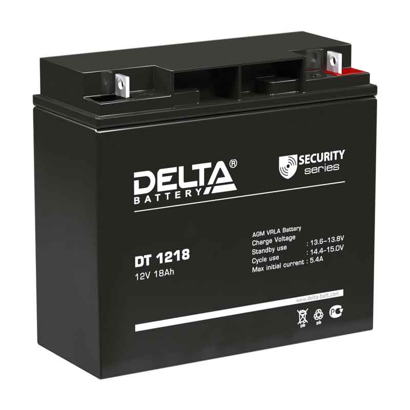 Аккумулятор Delta DT 1218 (12V / 18Ah)
