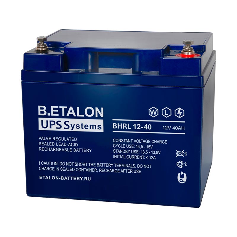 Аккумулятор B.ETALON BHRL 12-40 (12V / 40Ah)