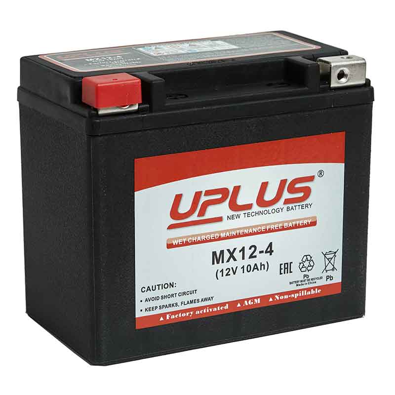 Мото аккумулятор UPLUS MX12-4 (12V 10Ah) (YTX12-BS)