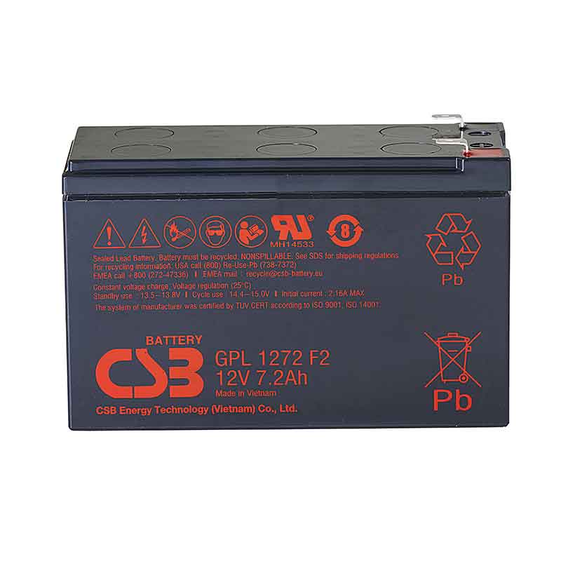 Аккумулятор CSB GPL 1272 (12V / 7.2Ah)