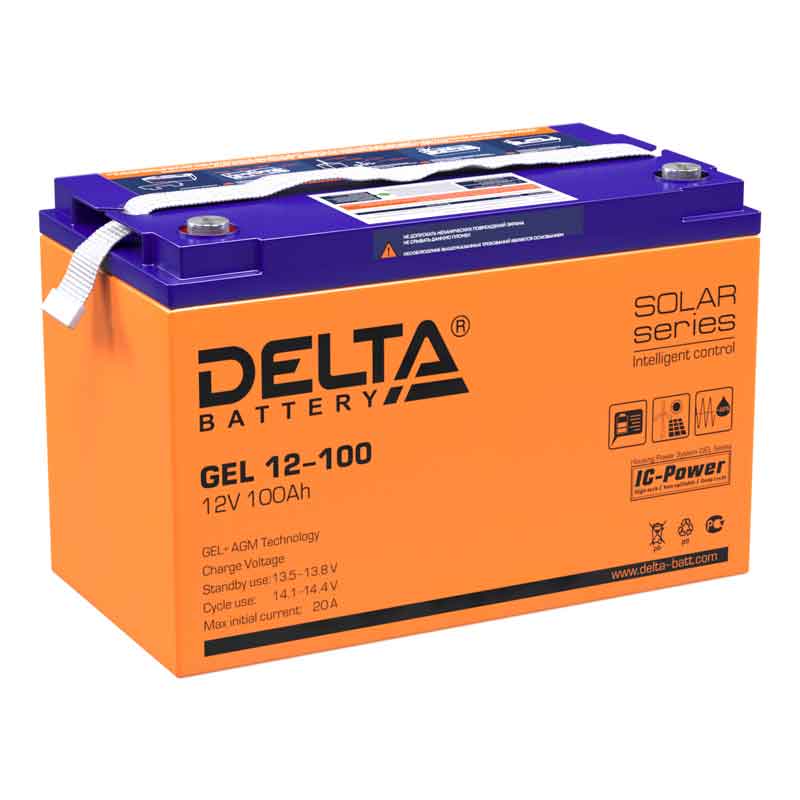 Аккумулятор Delta GEL 12-100 (12V / 100Ah)