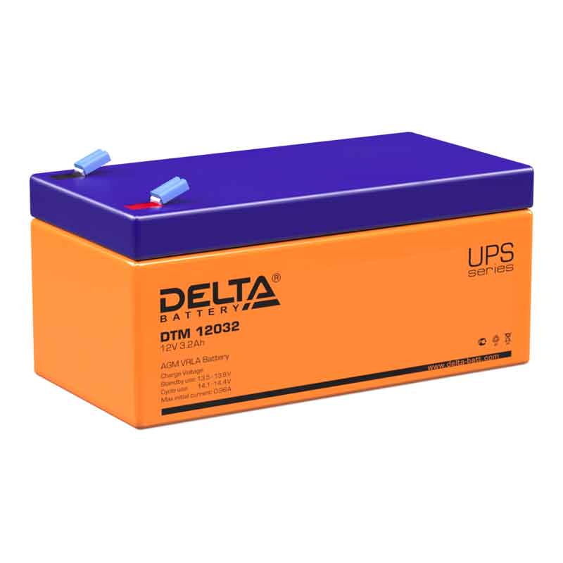 Аккумулятор Delta DTM 12032 (12V / 3.2Ah)
