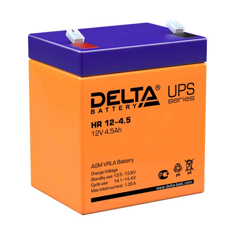 Аккумулятор Delta HR 12-4.5 (12V / 4.5Ah)