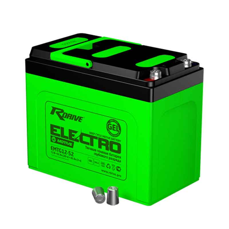 Аккумулятор тяговый RDrive EMTG12-52 (12V / Ah C5) AGM