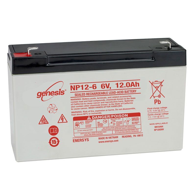 Аккумулятор Enersys Genesis NP12-6 (6V / 12Ah)
