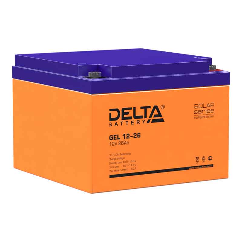 Аккумулятор Delta GEL 12-26 (12V / 26Ah)