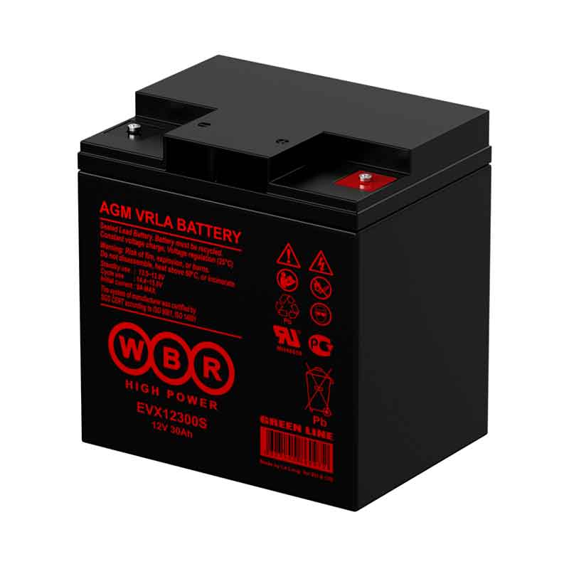 Аккумулятор WBR EVX12300S тяговый 12V 30Ah