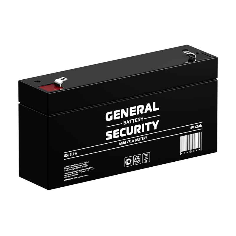 Аккумулятор General Security GSL 3.2-6 (6V / 3.2Ah)