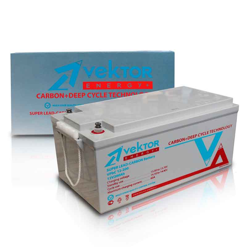 Аккумулятор Vektor VPbC 12-200 (12V / 200Ah)