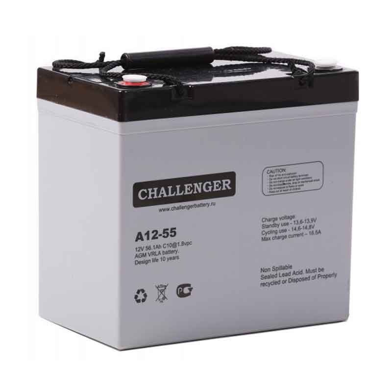 Аккумулятор CHALLENGER A12-55 (12V / 55Ah)